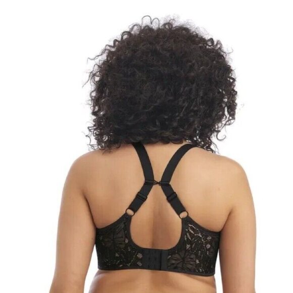 Elomi Kelsey Bralette Underwire Black Lace Bra ~ 300524 - Picture 2 of 4